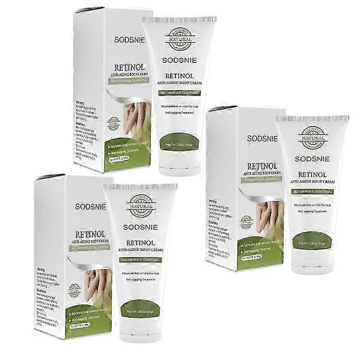 Retinolos, hatóanyagokkal dúsított, öregedésgátló testápoló krém minden bőrtípusra, 3 db