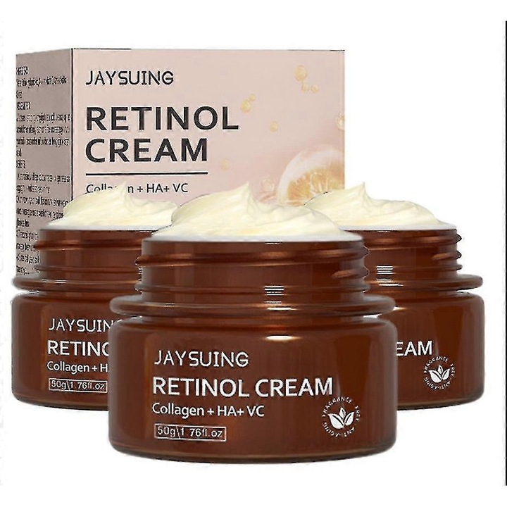 Kollagénes retinol arckrém, csökkenti a finom ráncokat, fokozza a feszességet, fehéríti a bőrt, 50ml