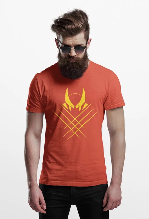 D&B 150 MO00109 Farkas unisex polo - meret, Világos narancssárga