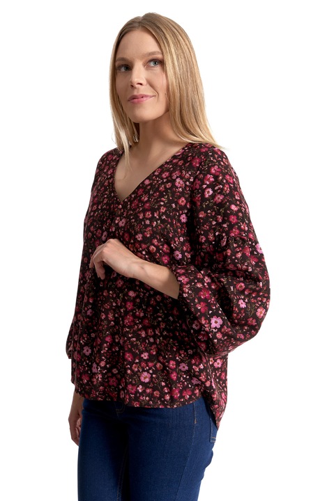 Bluza eleganta cu imprimeu floral, Moraj, multicolor, viscoza, 3XL INTL