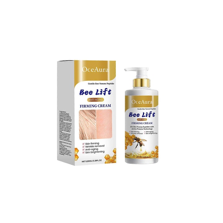 Ránctalanító, hidratáló és tápláló testápoló krém, 2 darabos szett, száraz és petyhüdt bőrre OceAura