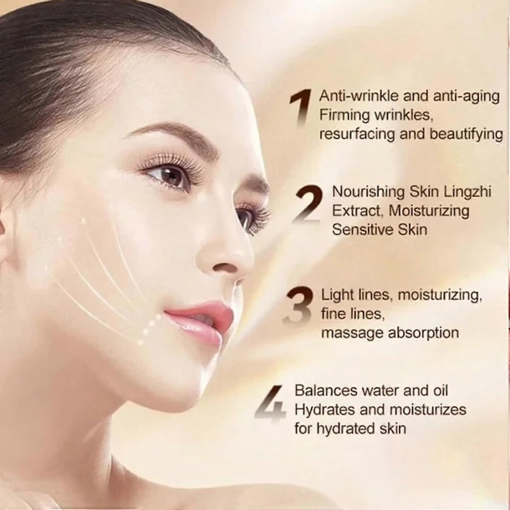 Crema de fata anti-rid cu colagen, 2 bucati, hidratanta, elasticitate, multicolor