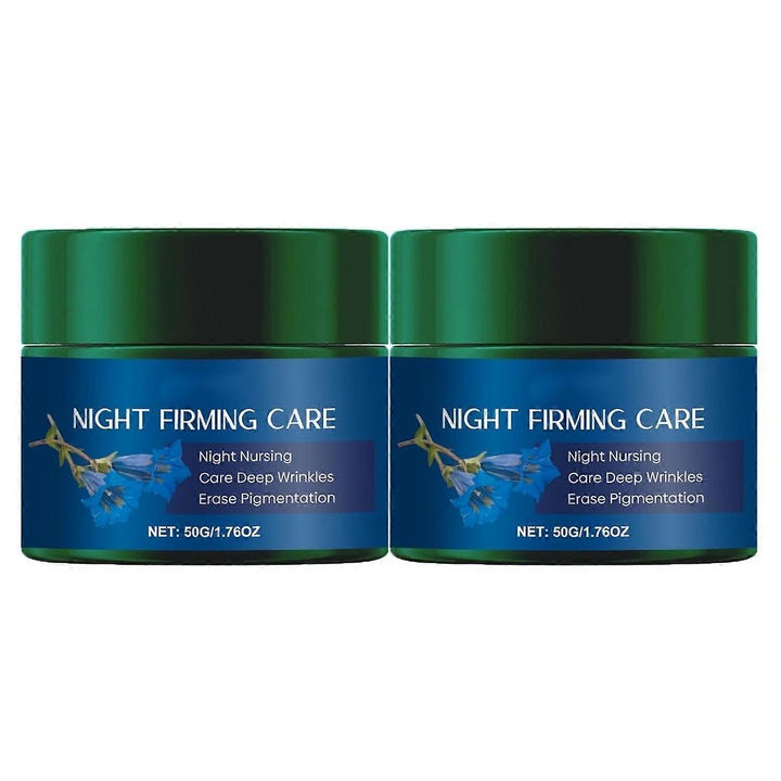 Természetes öregedésgátló feszesítő arckrém aktív kollagén komplexszel, 2 darabos szett