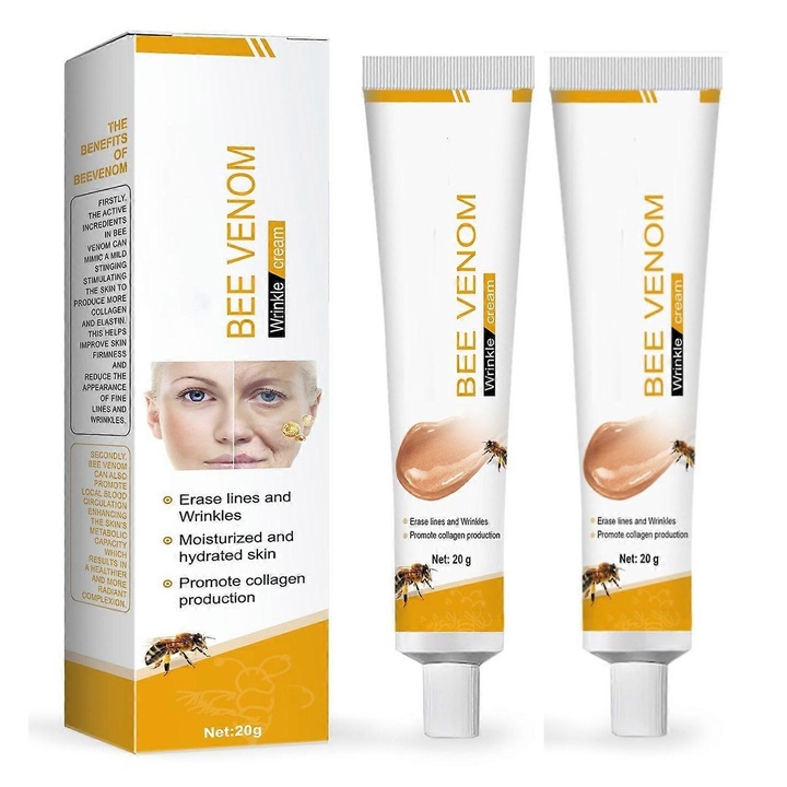 2 darabos arckrém szett méhméreggel, ránctalanító, feszesítő, hidratáló