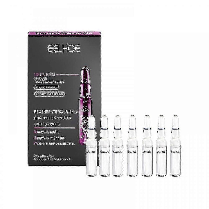 Serum facial Eelhoe Ceramide Procollagen, set 7 ampule, anti-riduri, hidratant, 2ml fiecare