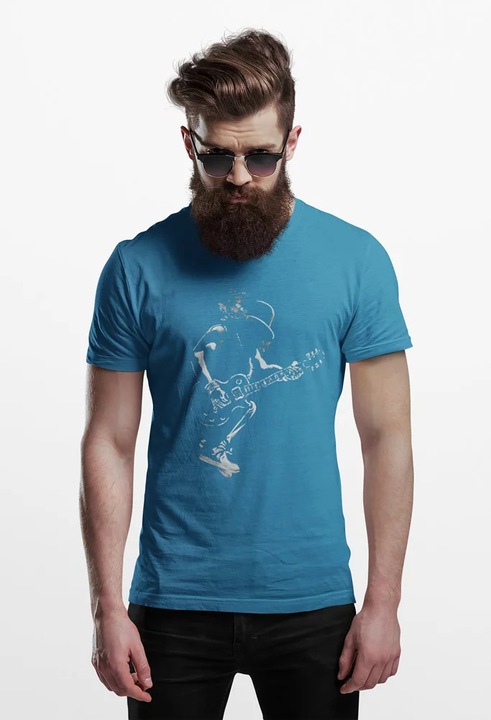 D&B 150 Unisex Póló ZN00012 Slash Zafír kék-Méret 2XL