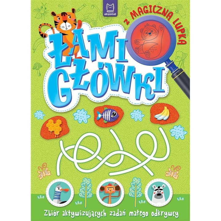 Puzzle cu lupa, AKSJOMAT, Lamiglowki cu lupa magica, activitate distractiva pentru copii