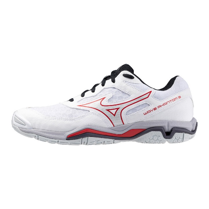 Pantofi sport Mizuno Wave Phantom 3, sintetic/plasa, alb, 40.5 EU