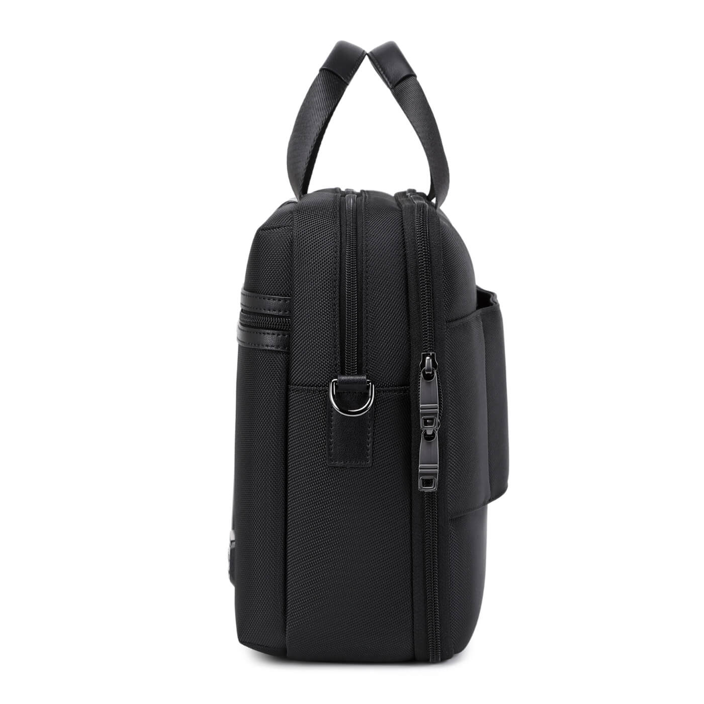 Geanta laptop MYBALO Lugano, 14", deschidere 180°, impermeabila, neagra, 19 l