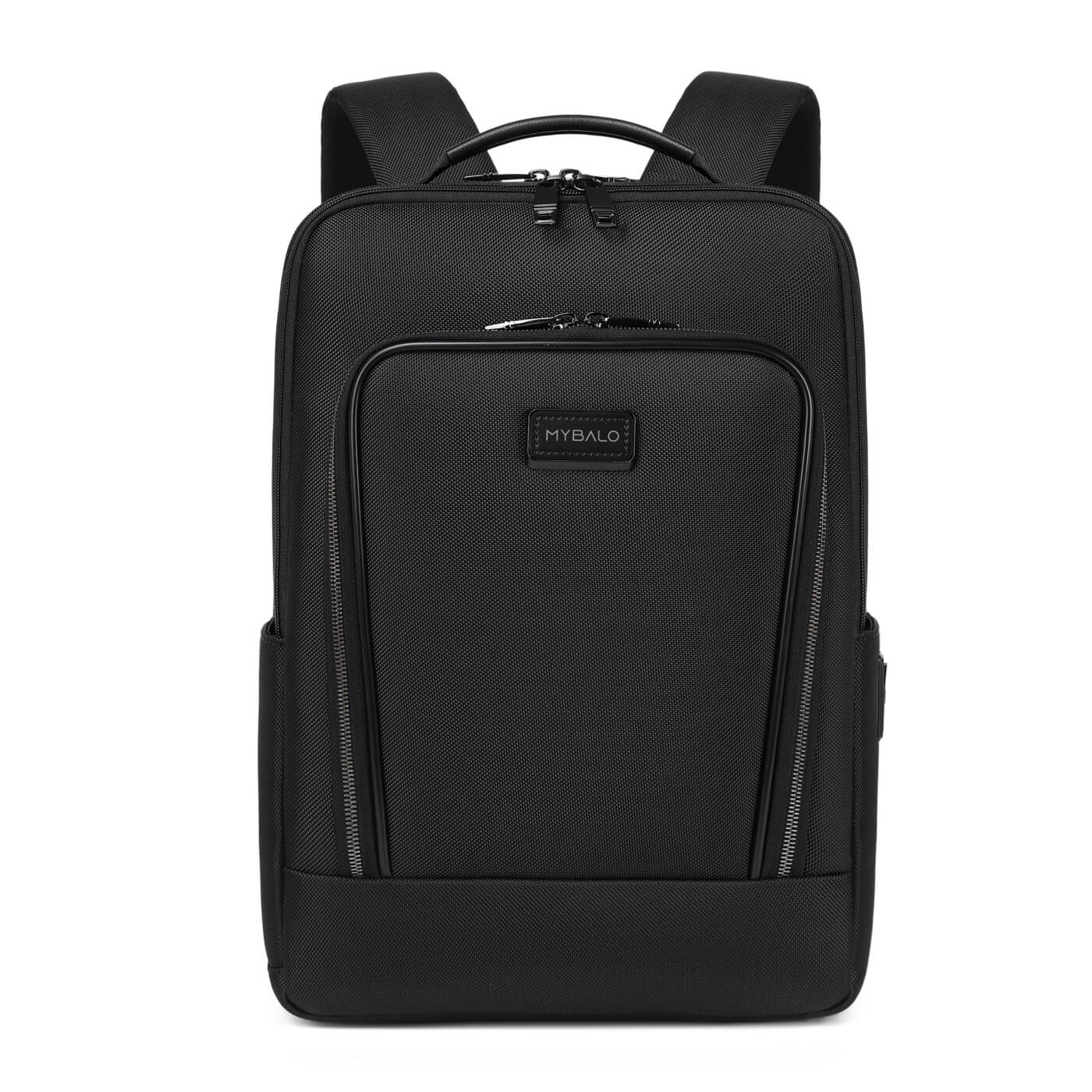 Rucsac business Gent pentru laptop 15.6", deschidere 180°, USB si USB-C, negru, 22 l