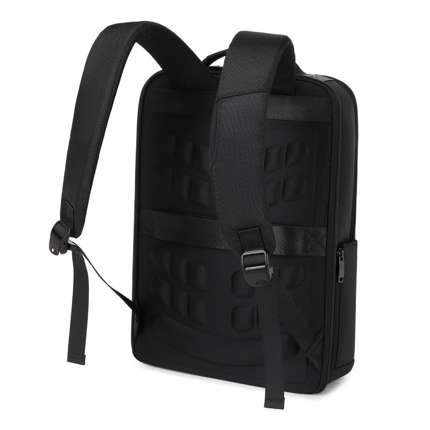 Rucsac business Gent pentru laptop 15.6", deschidere 180°, USB si USB-C, negru, 22 l
