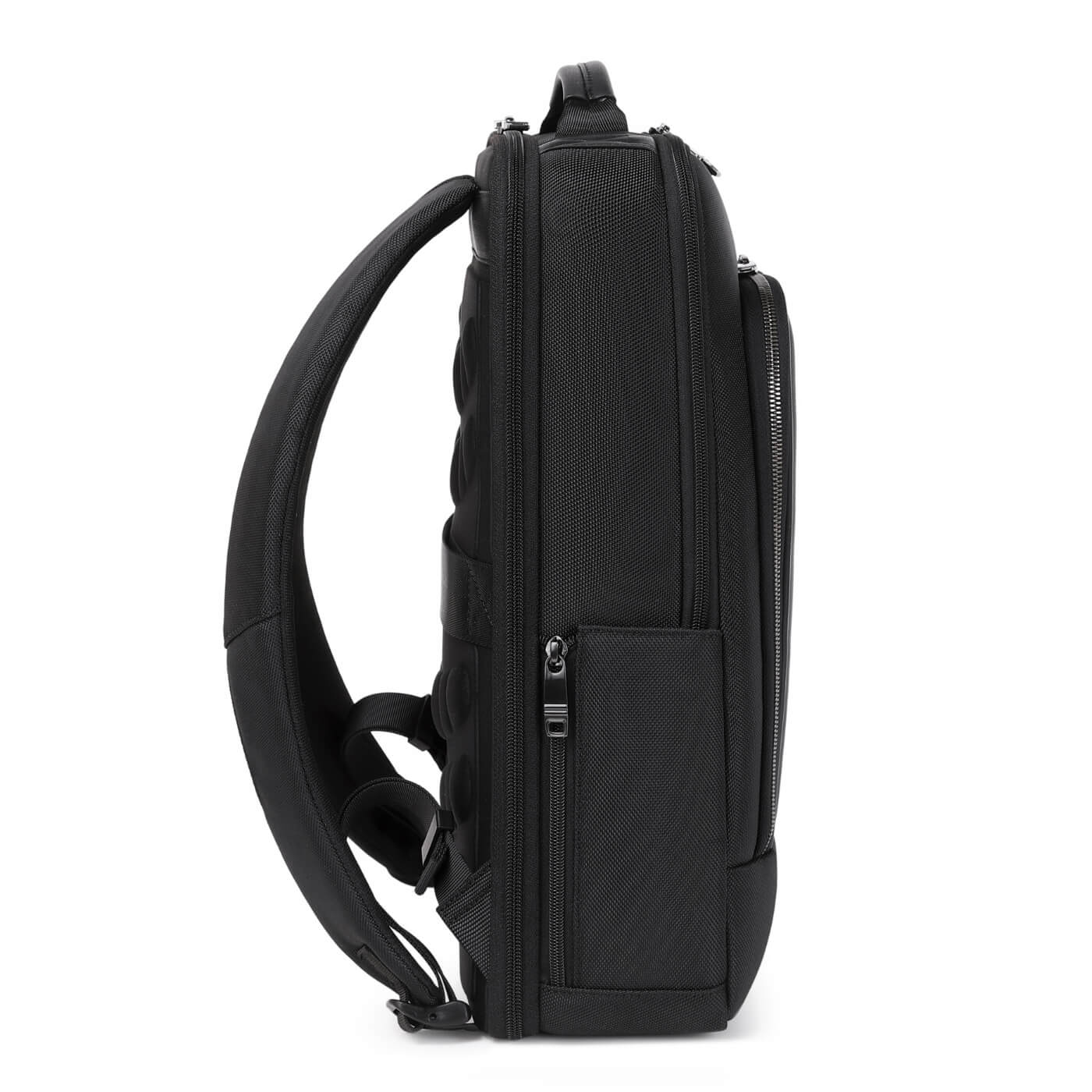 Rucsac business Gent pentru laptop 15.6", deschidere 180°, USB si USB-C, negru, 22 l