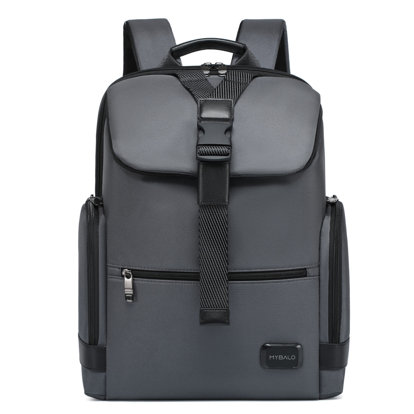 Rucsac laptop Bangi, 15,6", 26 l, ergonomie, USB si USB-C, gri, 42x30x17 cm