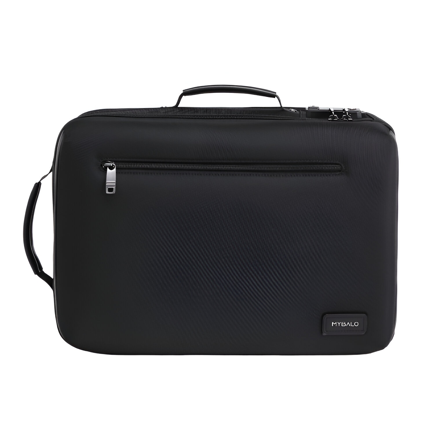 Ghiozdan 2in1 MYBALO Santander, capacitate 24l, pentru laptop 15,6", tableta 9", impermeabil, negru, 42x30x18cm