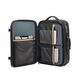 Раница за пътуване MYBALO Traveler 3v1, обем 44 л, отделение за лаптоп 17.3", отделение за таблет 9", черна, размери 53x33x25 см