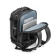 Раница за пътуване MYBALO Traveler 3v1, обем 44 л, отделение за лаптоп 17.3", отделение за таблет 9", черна, размери 53x33x25 см