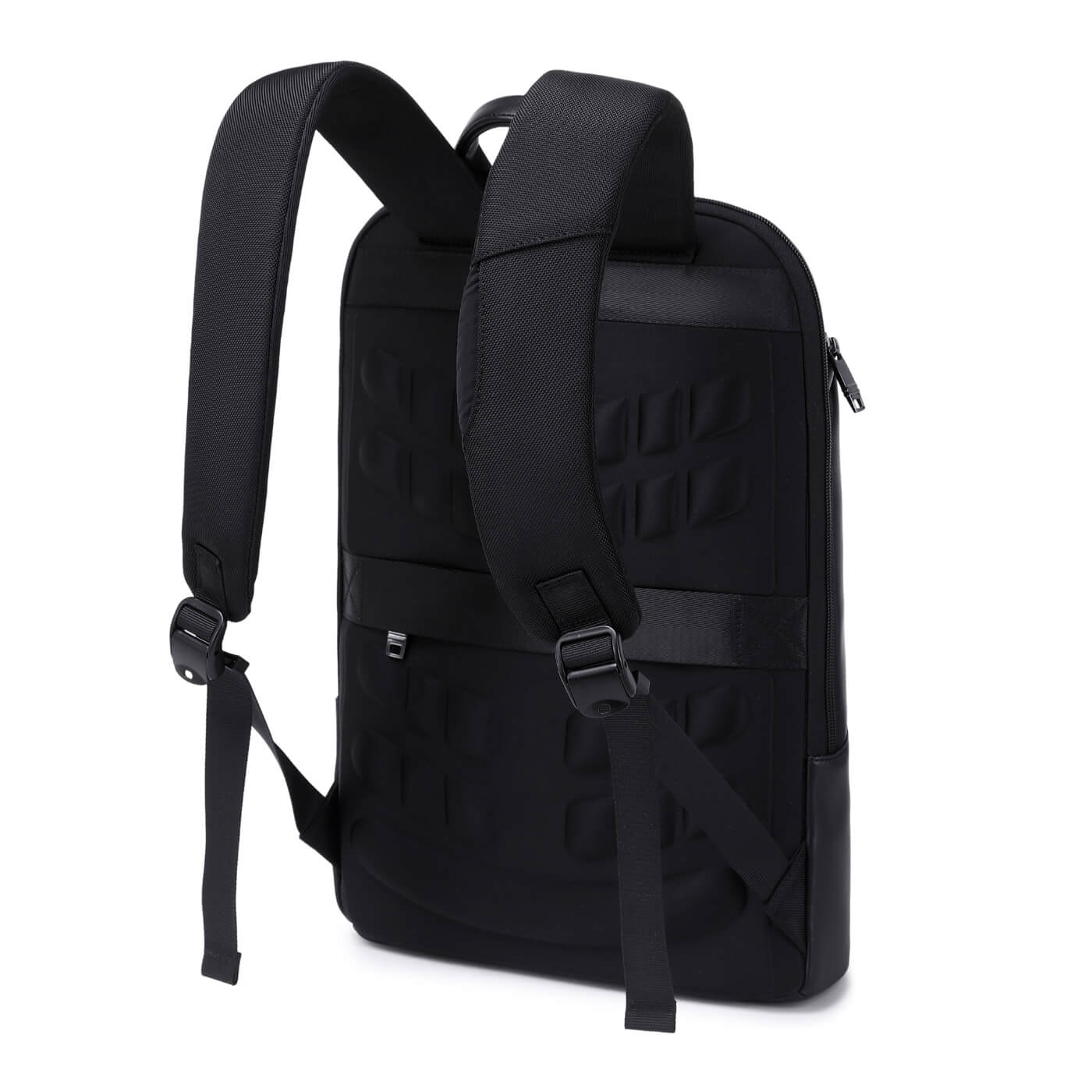 Rucsac business MYBALO Tenky Spectrum pentru laptop 15,6", compartiment tableta 9", port USB si USB-C, impermeabil, negru, 42x30x11cm, 13l