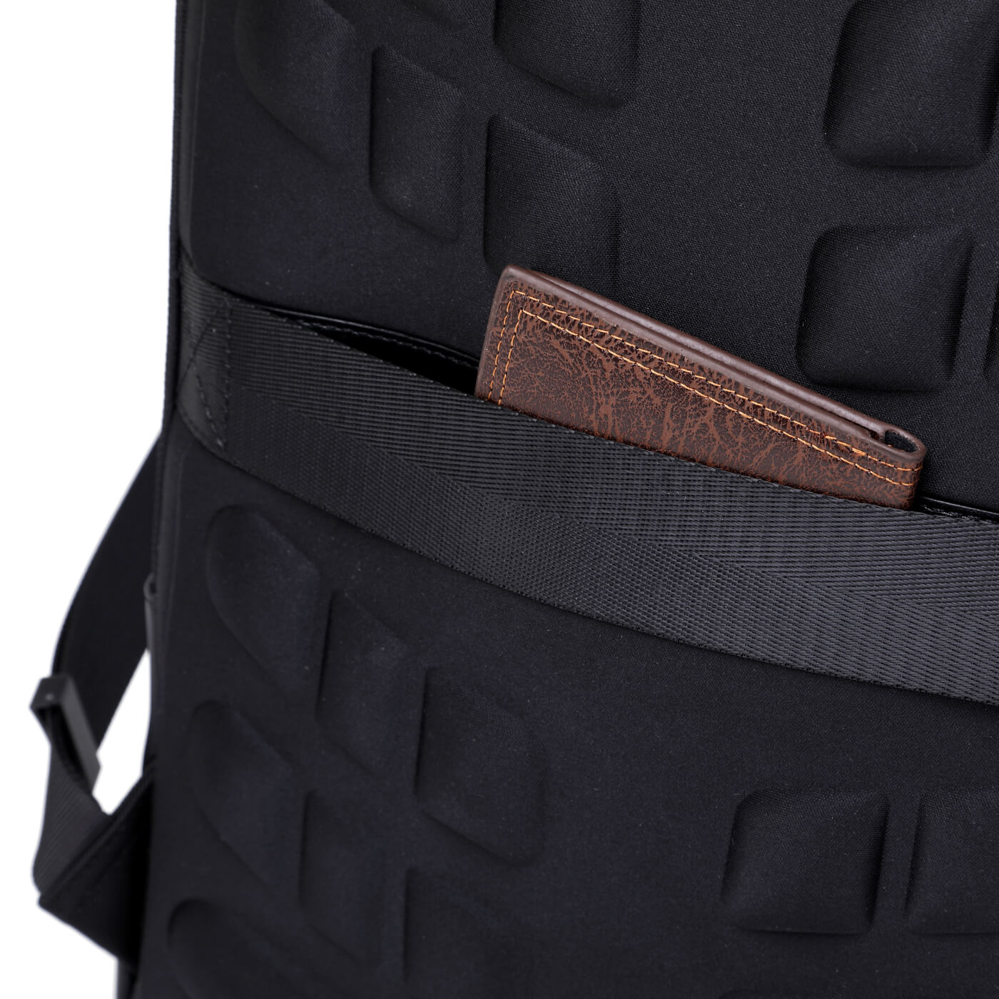 Rucsac business MYBALO Tenky Spectrum pentru laptop 15,6", compartiment tableta 9", port USB si USB-C, impermeabil, negru, 42x30x11cm, 13l