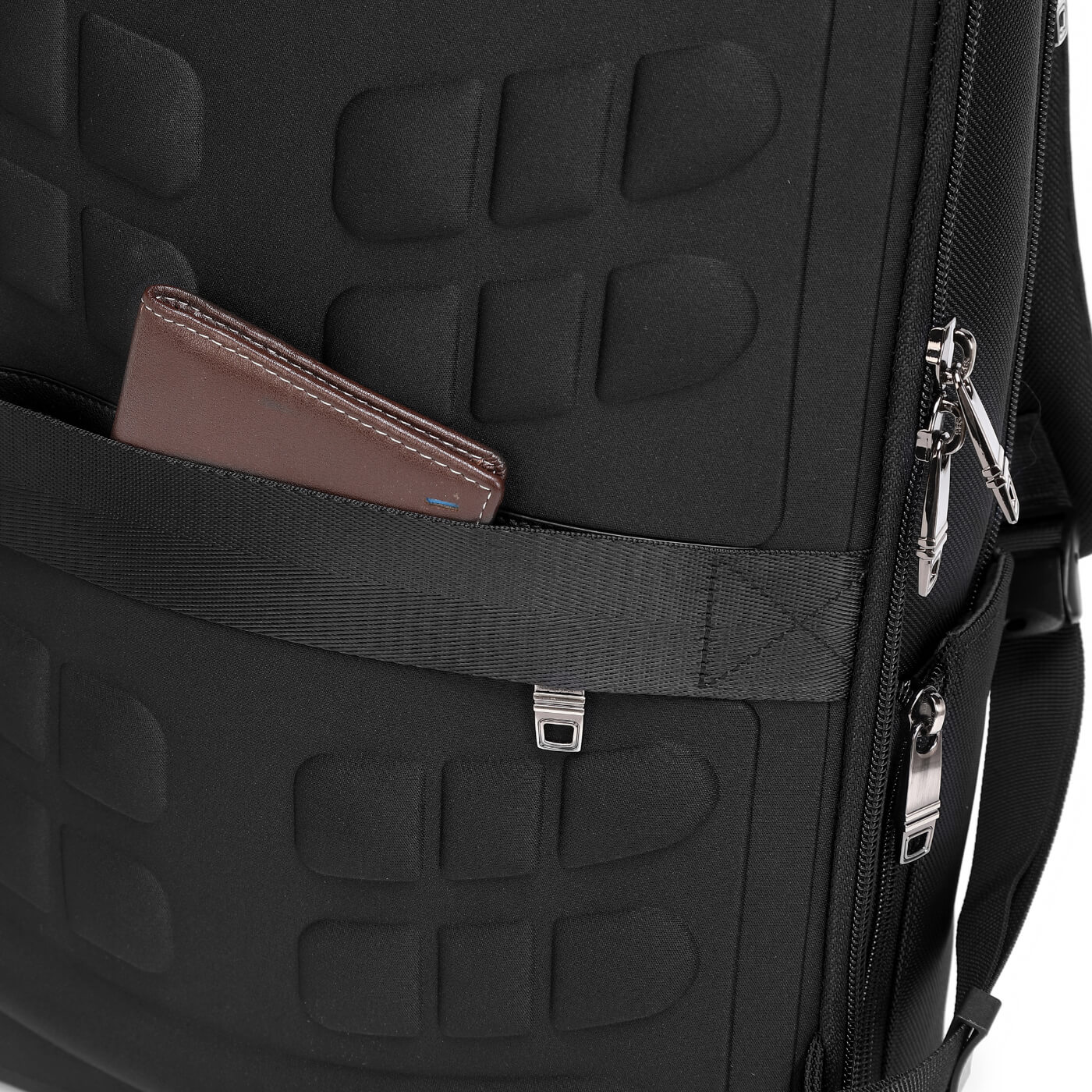 Rucsac business Milano, pentru laptop 15,6", deschidere 180°, port USB si USB-C, negru, 21 l
