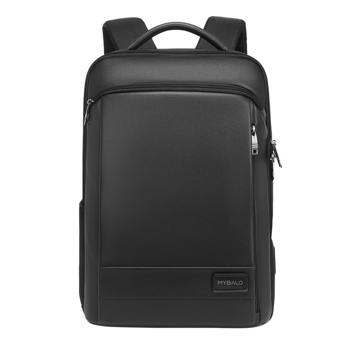 Rucsac business Milano, pentru laptop 15,6", deschidere 180°, port USB si USB-C, negru, 21 l