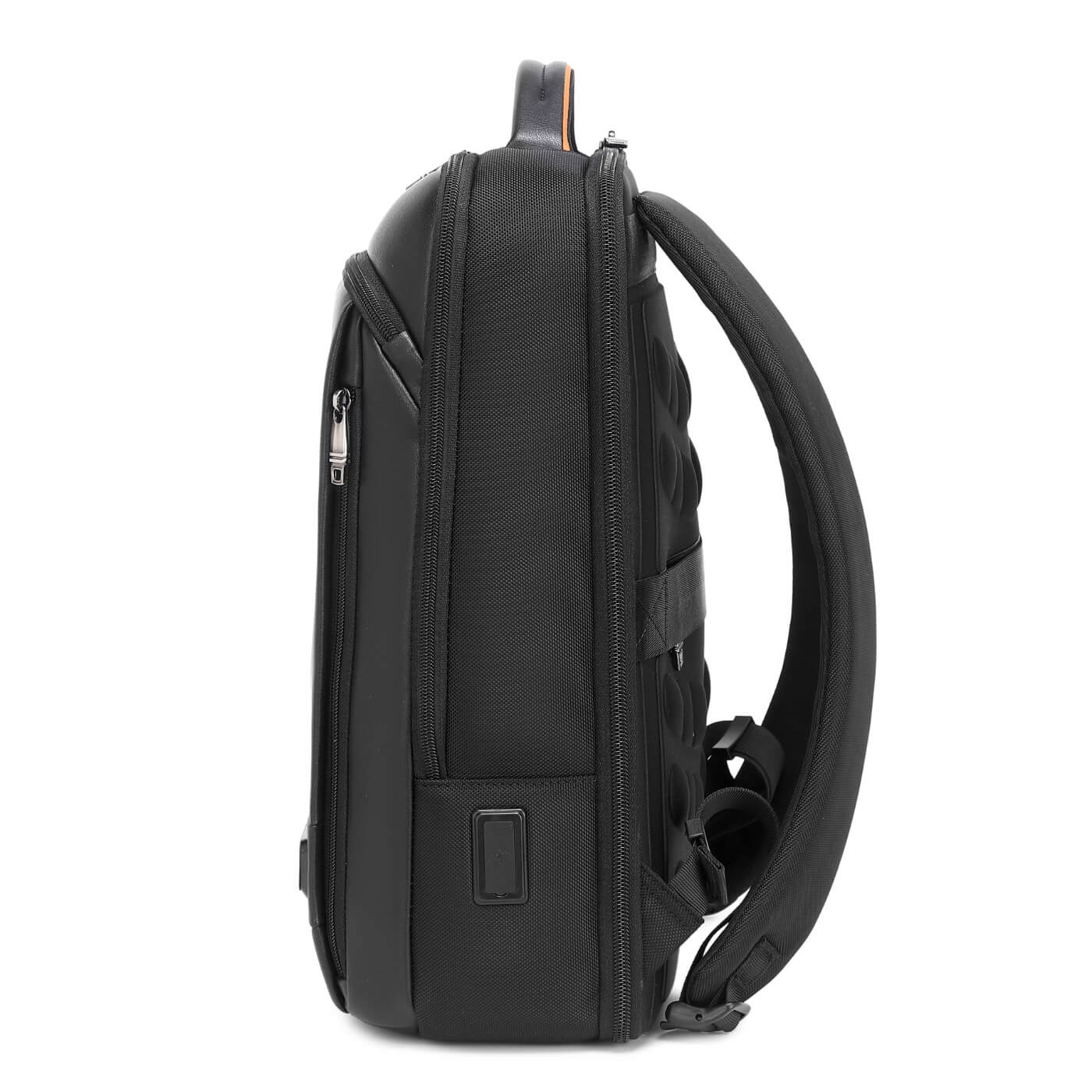 Rucsac business Milano, pentru laptop 15,6", deschidere 180°, port USB si USB-C, negru, 21 l