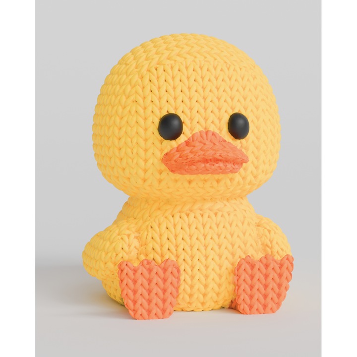 Figurina 3D Crosetata, 3DONE MODELS, Rata – Model Decorativ, Printat 3D, Galben/Portocaliu