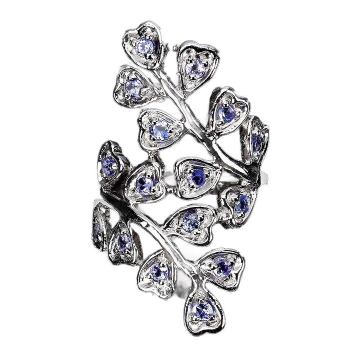 Inel dama, Songea, Argint/Tanzanit, Marimea 19