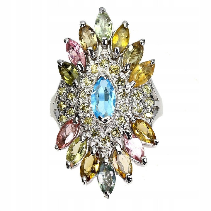 Inel cu turmalina elvetiana naturala, marimea 16