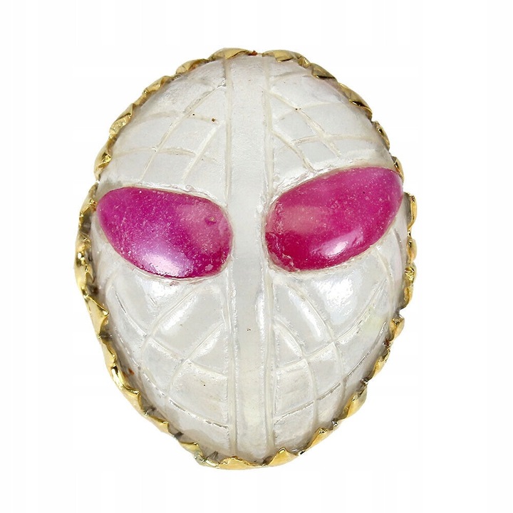 Inel 925 cu rubine si topaz alb, marime 16