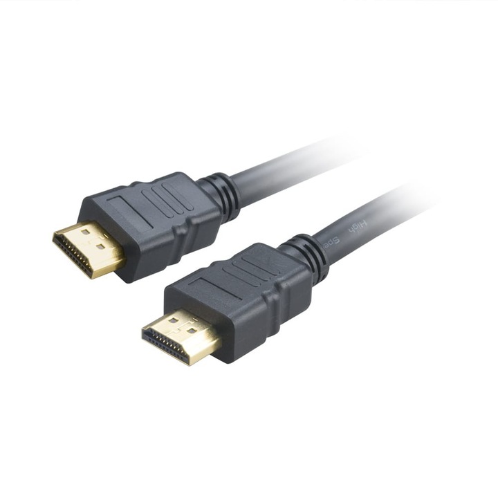 Akasa HDMI 2.0 apa / apa kábel, 2.0m, fekete - AK-CBHD17-20BK