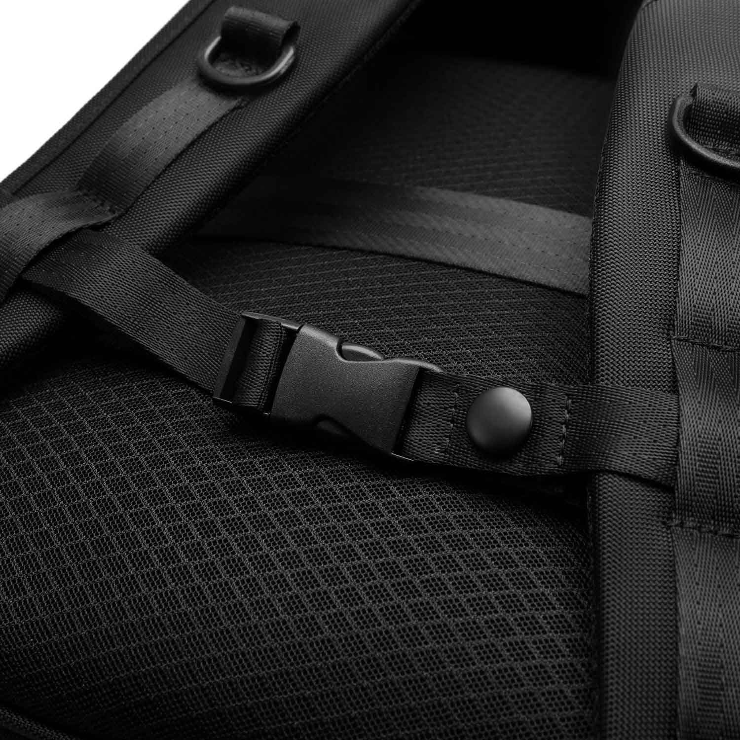 Rucsac laptop MYBALO Cole, 15,6", compartiment tableta 9", deschidere 180°, impermeabil, negru, 40x30x10cm, 12l