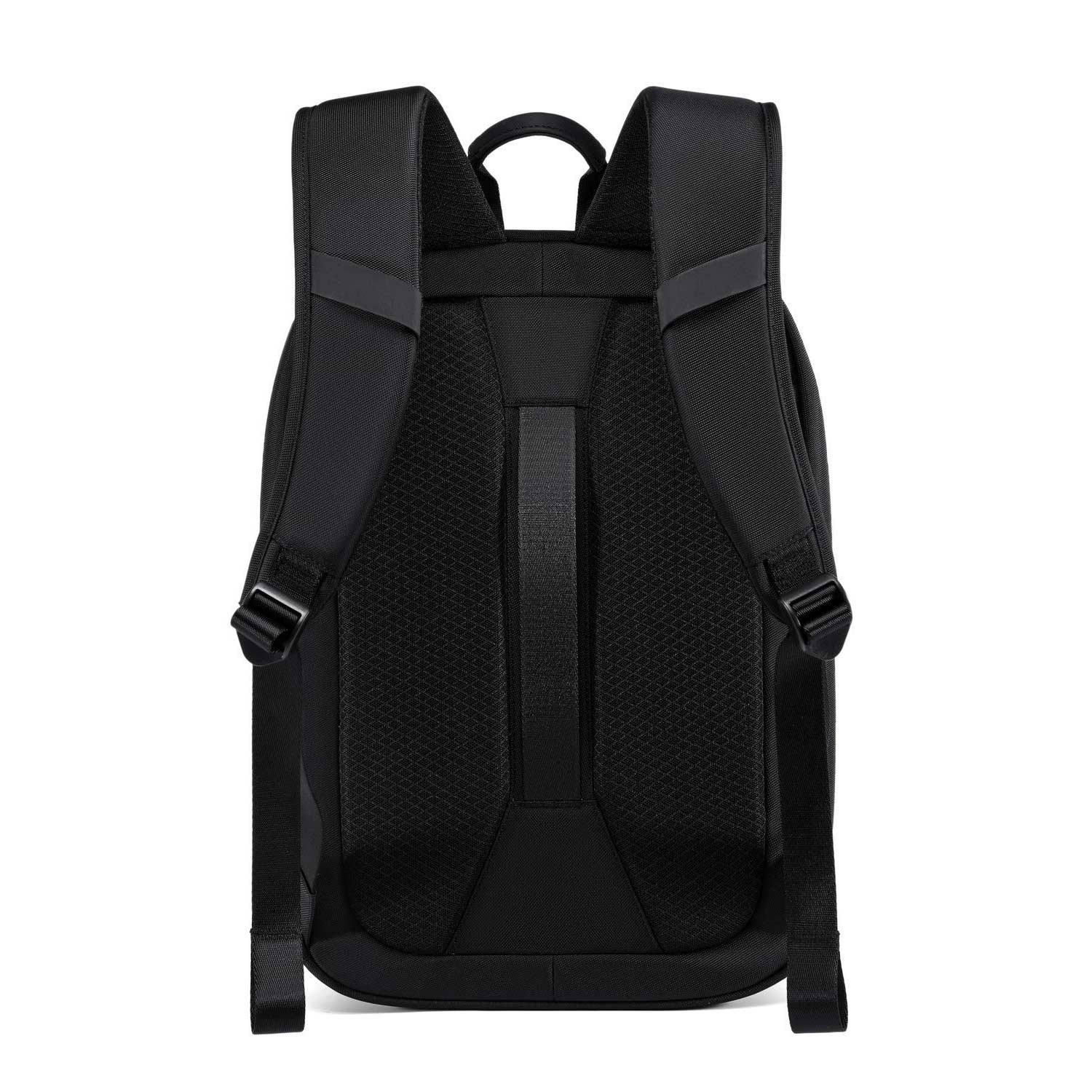 Rucsac business Spire, capacitate 21 l, compartiment laptop 15,6", compartiment tablet 9", deschidere 180°, negru, 43x30x16 cm