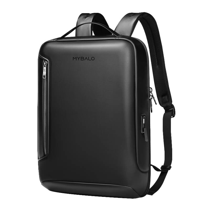 Rucsac business Haag, 16L, compartiment pentru laptop 15.6" si tableta 9", deschidere 180°, material Oxford impermeabil, negru, 42x30x13cm