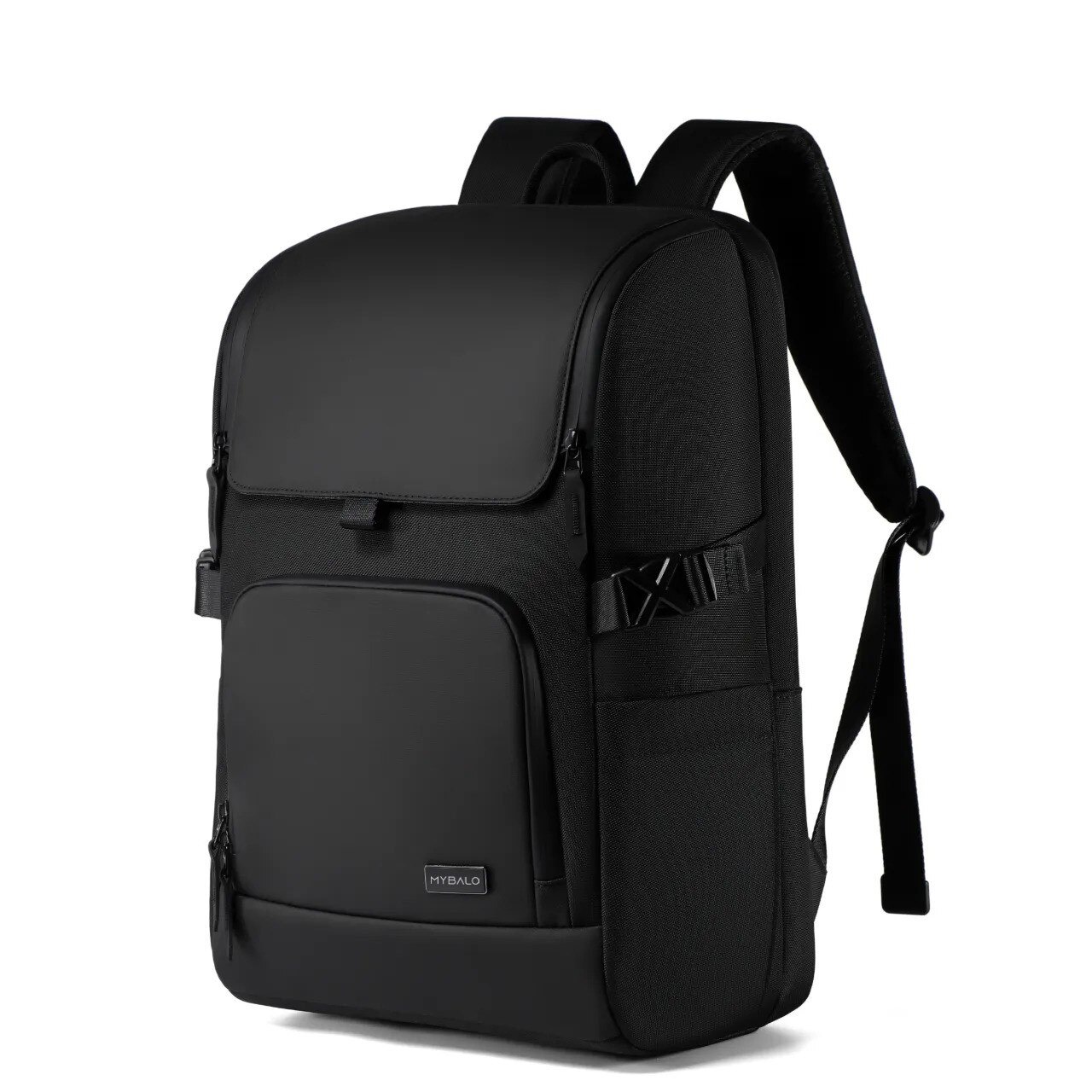 Rucsac MYBALO Citizen, impermeabil, pentru laptop 17,3", tableta 9,7", 24 l, negru, RFID protectie