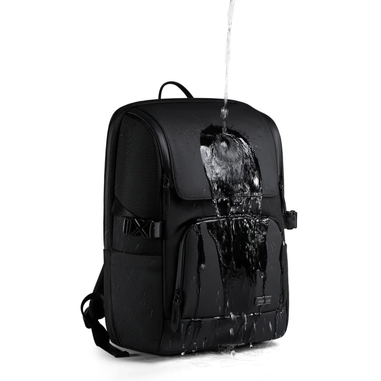 Rucsac MYBALO Citizen, impermeabil, pentru laptop 17,3", tableta 9,7", 24 l, negru, RFID protectie