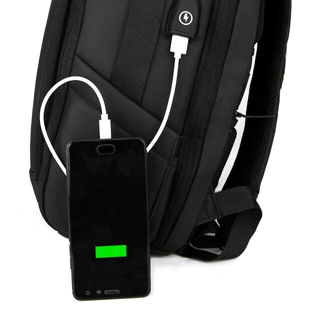 Rucsac urban Utrecht 23L - pentru laptop 17,3", tableta 9,7", port USB, deschidere 180°, impermeabil, 50x30x15cm