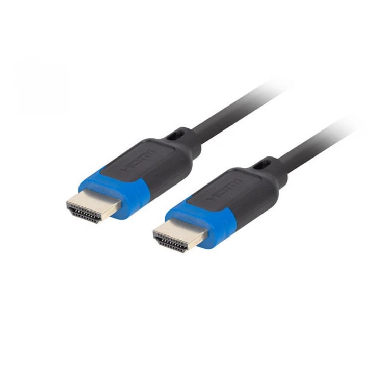 Lanberg HDMI 2.1 apa / apa kábel, 5.0m, 8K@60HZ, CCS, fekete - CA-HDMI-30CC-0050-BK