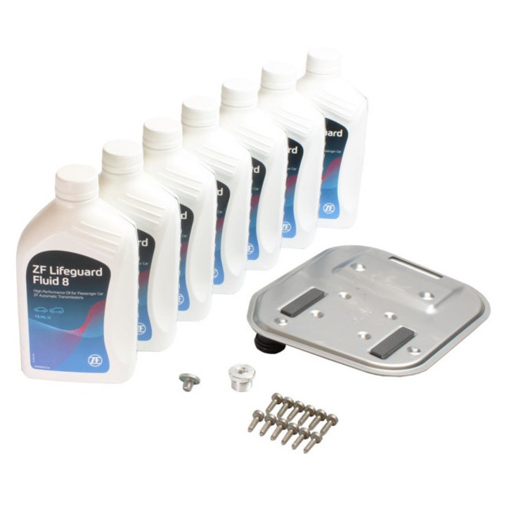 ZF PARTS olajcsere szett Audi A8 4,2 TDI Quattro automata sebességváltóhoz, 7 liter olajjal együtt