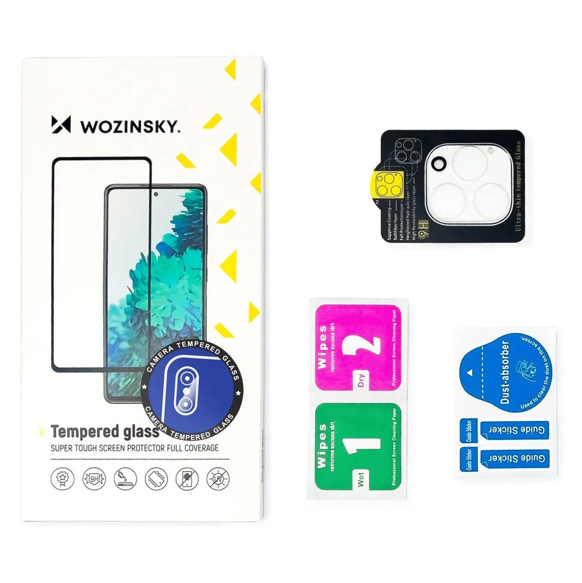 Folie protectie camera Wozinsky Full Camera Glass pentru Xiaomi Redmi Note 14 5G, 2-pak, transparent, 0,2mm
