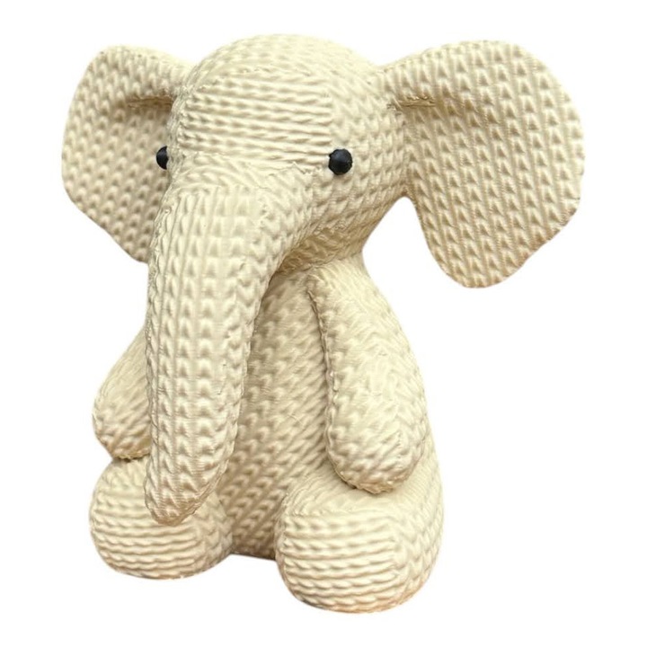 Figurina 3D Crosetata Elefant model 2 – Model Decorativ, Printat 3D, Colectie Unicat