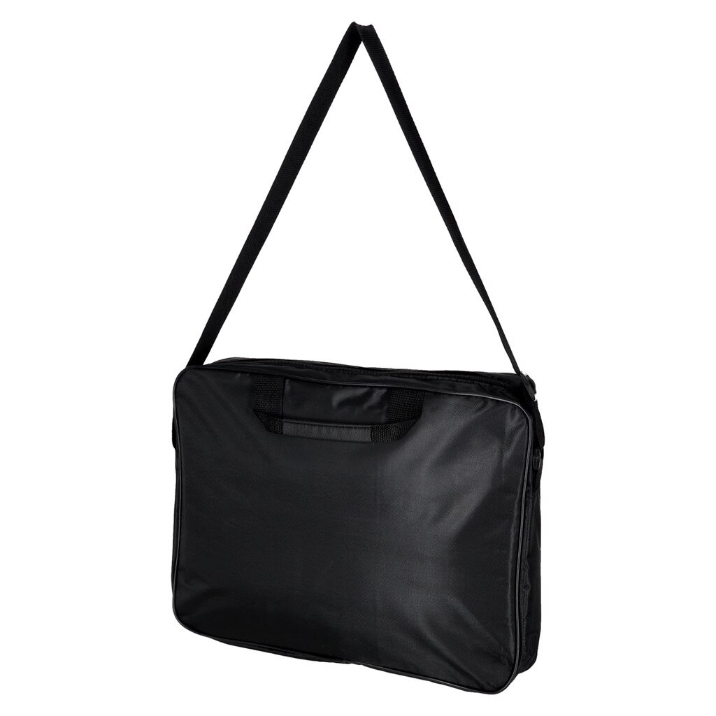 Geanta laptop 15,6", Artemis, neagra, nylon, dimensiuni 40x31x4,5cm, set cu curea reglabila