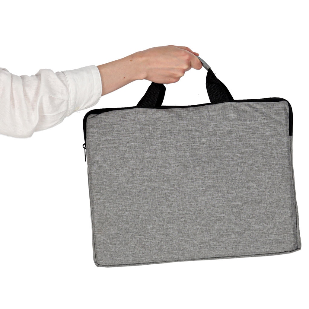 Geanta laptop 15,6", Artemis, gri, material Oxford 300D, dimensiuni 39x29x2,2cm