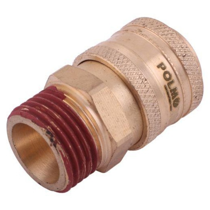 Cupla rapida pneumatica P26 NW7.2 soclu 1/2"BSP filet exterior, Polmo, set 5 bucati