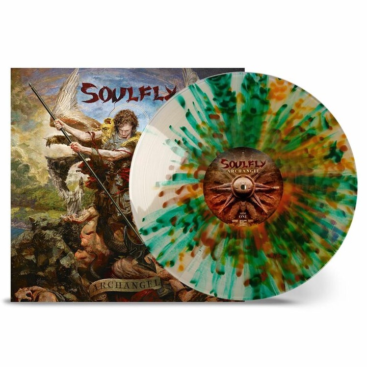 SOULFLY - Archangel (LP 10th Anniversary, Natural cu stropi verzi, portocalii si maronii)