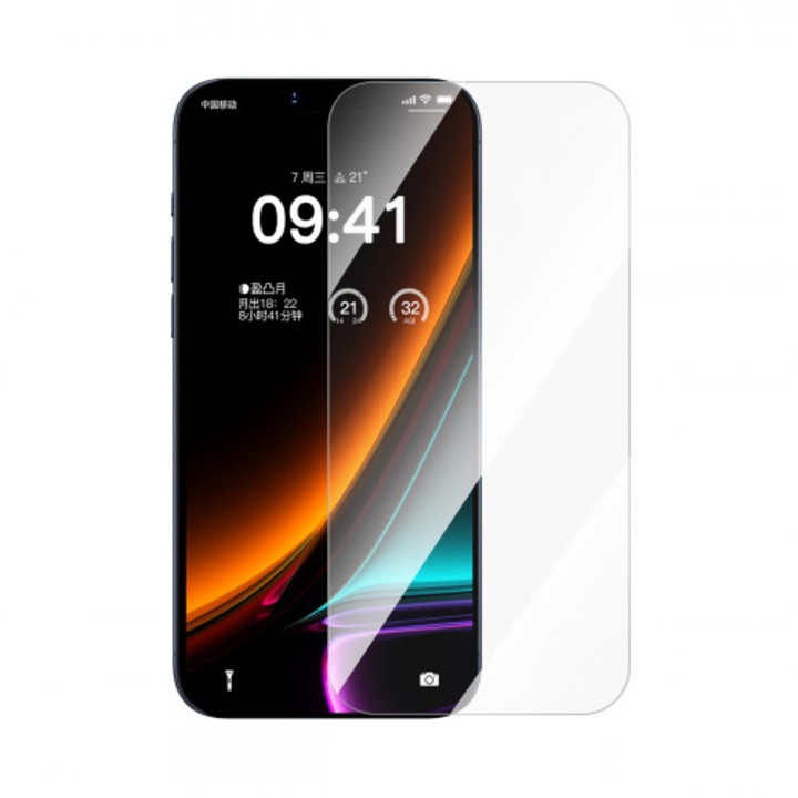 Folie protectie pentru Apple iPhone 16 Pro, claritate cristalina, decupaje precise, aplicare usoara