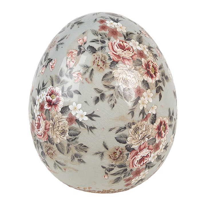 Ou decorativ Paste ceramica multicolora Ø 14x16 cm