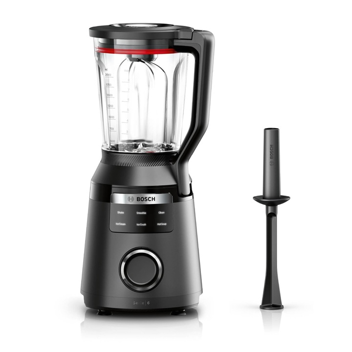Blender Bosch Vitapower Seria 6, 1800 W, 2 L, 6 Programe, 45000 Rpm, Metal