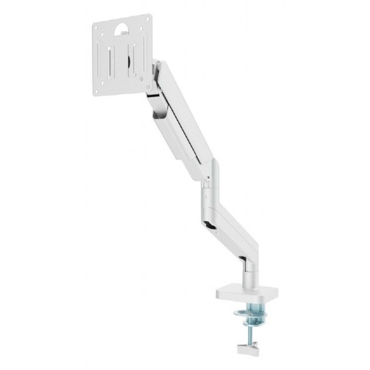 Стойка за телевизор Gembird, рамо за монтиране на дисплей, 17"-32", бяла