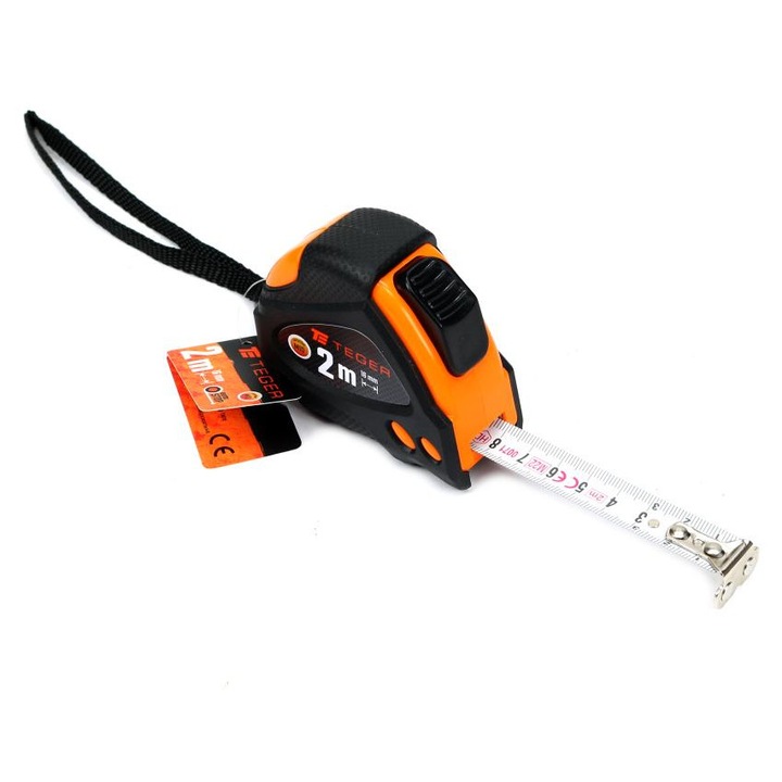 Ruleta de otel TEGER, 2m, 16mm