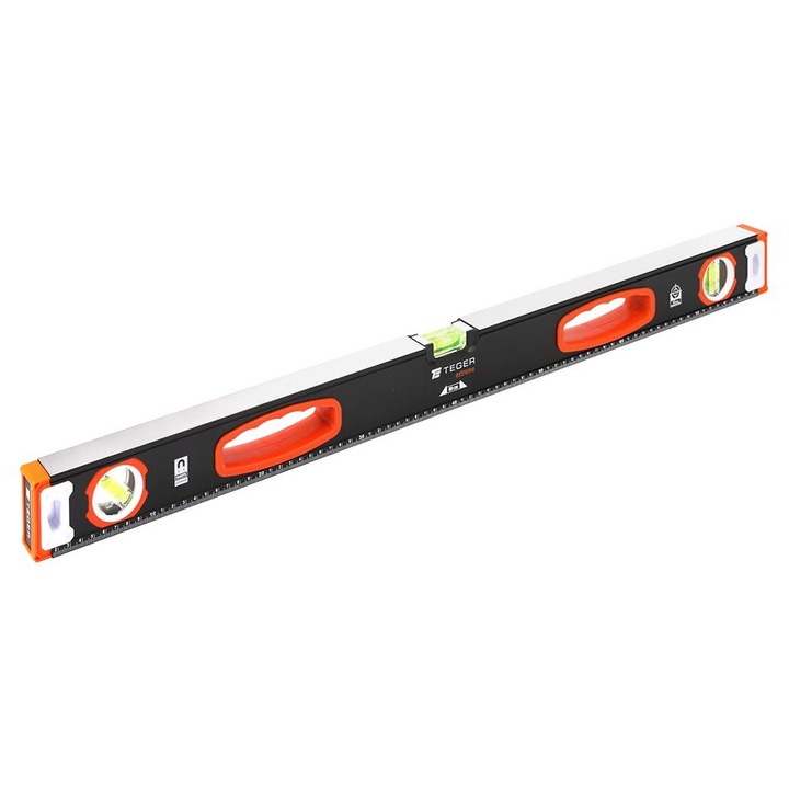 Poziomnica aluminiowa/magnetica 80 cm, Teger, precizie ridicata, design compact